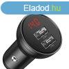 Baseus 2USB 4,8A 24W auts tlt LCD kijelzvel Black