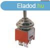 Karos kapcsol 3pol./6pin ON-OFF-ON (mini)