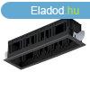 MODENA 4 MODULE RECESSED BOX WITH FRAME FEKETE 92MOD4GR/BL