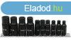 Menetfr dugkulcs adapter kszlet 10 rszes 1/4", 3/8