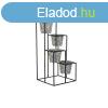 Kasp DKD Home Decor Szrke Fm Kopott 34 x 34 x 71 cm Kerek