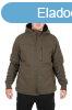 Fox Collection Sherpa Jacket Green & Black dzseki, kabt