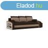 Monviso kanapgy polccal s 2 db puffal, norml szvet, hab