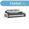 Monviso kanapgy polccal s 2 db puffal, norml szvet, hab