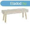 Brszk DKD Home Decor Fehr Termszetes Fa 120 x 50 x 40 cm