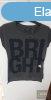 Blue Seven lny pamut pl-szrke feliratos