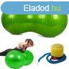 Fitnesz labda pumpval - mogyor alak - zld