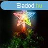 Karcsonyi LED-es csillag cscsdsz - 10 LED - 15 cm - RGB -