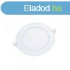 LED panel (modul), 16W, bepthet, kerek, 3 szn fny