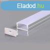 LED szalaghoz alumnium profil 23,5*10*21,5mm - 2m - szrke