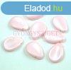 Prselt virgszirom gyngy - 11x16mm - Silk Satin Pink