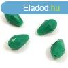 Csiszolt csepp gyngy - 15x10mm - Turquoise Green