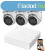 Hikvision 5 megapixeles 3 dome kamers rendszer 30 mteres l