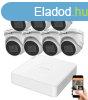 Hikvision 5 megapixeles 7 dome kamers rendszer 30 mteres l