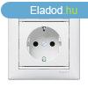 Legrand 774421 Valena fehr 2P+F fldelt csatlakozaljzat gy
