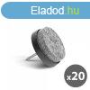 Btor filcprna szett (szeges) - 20 db / csomag - szrke (11