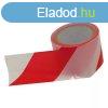 Jell szalag piros-fehr 5cm / 100 mter