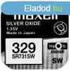 Maxell 329 ezst-oxid gombelem (SR731SW) 1,55V