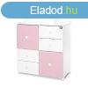 Lorelli Cupboard pelenkz komd - White & Orchid Pink 