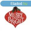 Jel Merry and Bright 30 x 3,5 x 30 cm Piros Fehr Zld Many