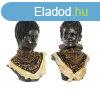 Dekoratv Figura DKD Home Decor Fekete Bzs szn Gyarmati Af