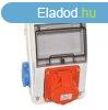 IPARI CSATLAKOZ DOBOZ 2x 2P+F s 1x 4P32A