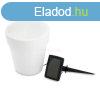 Szolr virgcserp - 4 hidegfehr LED - 16,5 x 19 cm