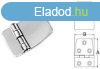 Zsanr fedett inox skban 59 x 40 mm DAW