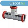FixTrend Steel Press sznacl szktett T-idom, 88.9 - 28 - 