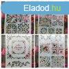 Festsablon 4 db - Vintage csempe mintk