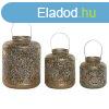 Gyertyatart Szett Home ESPRIT Aranysrga Fm 24 x 24 x 32 c