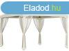 Luxus kerti pavilon, pergola oldalfggnnyel 3x3m  krmfehr