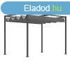 Pergola 3x2 m ? llthat tetvel, szrke, fm kerti pavilon