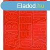 ntapads matrica, 5 cm-es, betlap, ABC els fele, piros
