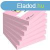 ntapad jegyzettmb, 76x76 mm, 6x100 lap, 3M POSTIT, rzsas