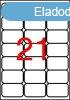 Etikett, univerzlis, 63,5x38,1 mm, kerektett sark, APLI, 