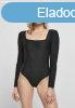 Urban Classics Ladies Rib Puffer Sleeve Body LS black