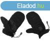 MFH Fleece keszty zsinrhurokkal, fekete