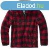 Brandit Teddyfleece Worker Pullover, red/black