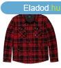 Vintage Industries Square+ flanel ing kabt, piros kocks