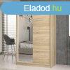 Odell IGA 120 tolajts gardrbszekrny, 1 tkrrel, 120x200