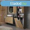Riano MIX 2K DK frdszoba szekrny, 60x174x30 cm, antracit-