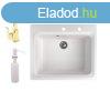 Grnit mosogat NERO Italia + Design Gold csaptelep + adagol