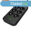 COLORWAY HOSSZABBITO KABEL CW 6X EURO ALJZAT, 4X USB, FEKETE