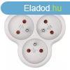 EMOS P0026S ELOSZTO ALJZAT KEREK 3X FEHER