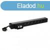 Legrand 646831 6-os 19"/1U 3m tlramvdett elosztsor