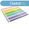 Sznes Ceruza Y-Plus Rainbow Pastel, hromszglet, 24 db-os