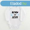 Gyermekek body nyomtatssal New Baby BORN IN 2025 blue