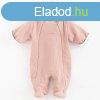 Kezeslbas kapucnival New Baby Frosty pink