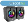Baracuda 2.2 SEASHELL speakers LED, black